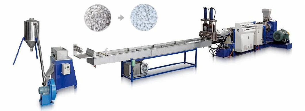 Waste PVC Pipe/PP Bag/Pet Bottle/PE Film Plastic Recycling Machine with Washing and Pelletizer/Extruder/Suqeezer/Granulator for Different Soft or Hard Materials