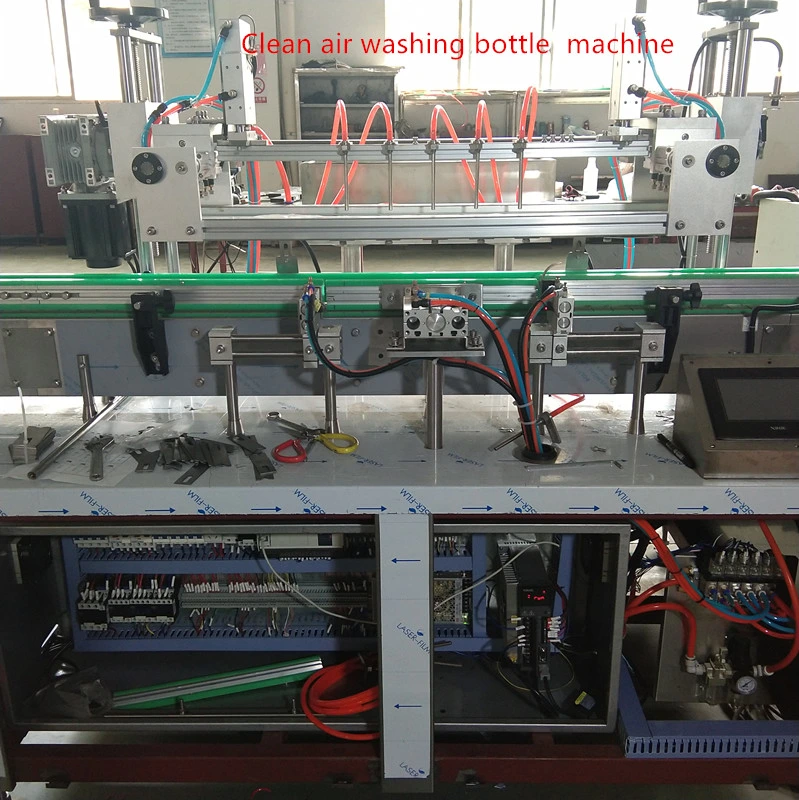 Automatic Alcohol Sanitizer Hand Washing Gel Cleaner Antiseptic Disinfectant Liquid Plastic Bottle Filling Capping Labeling Production Line