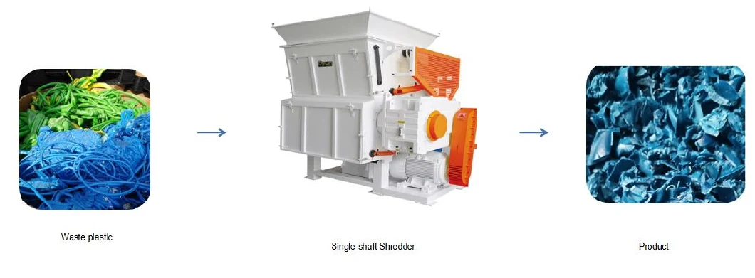 Jwell Plastic Single Shaft Shredder Machine Dyssj Single Shaft Shredder Machine