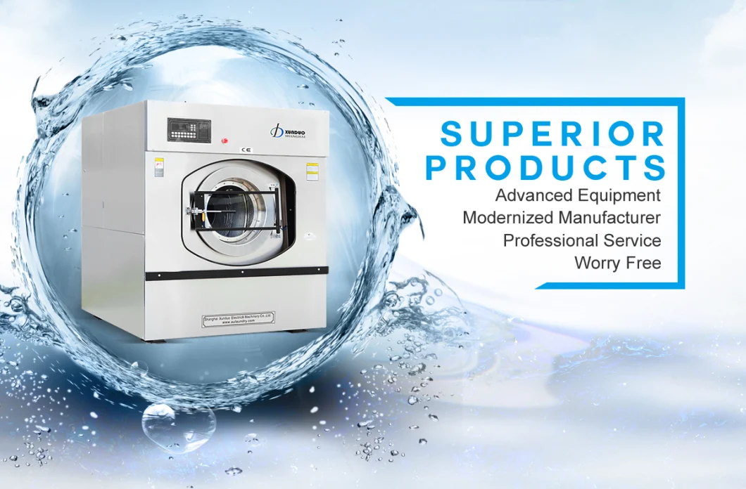 50-150kg Fully Automatic Industrial Washing Machine for Commercial Laundry Equipment Laundry Machine Hotel Washer Dryer Machine