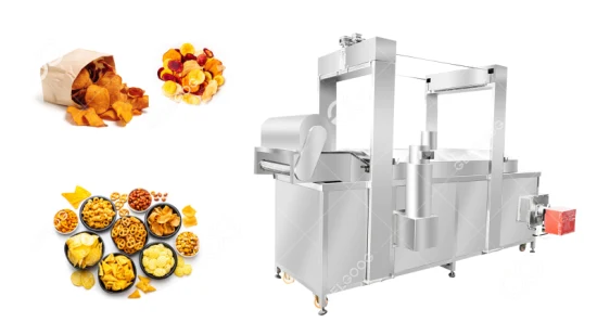 Automatische Beförderung von Chicken Nuggets Gari Fryer Erdnuss-Kürbiskerne-Nuss-Fryer Chicken Nuggets Frittiermaschine