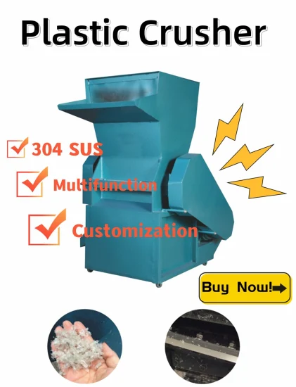 Hochleistungs-Kunststofffolienzerkleinerungsmaschine für Stoffe/Kunststoffflaschen/-beutel/recycelt